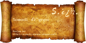 Somodi Ágnes névjegykártya